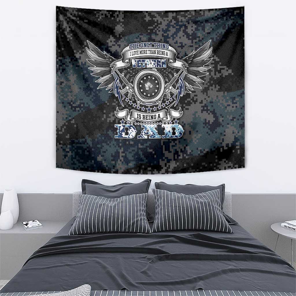 Veteran Hero Protector Husband Daddy Tapestry Veteran Fathers Day