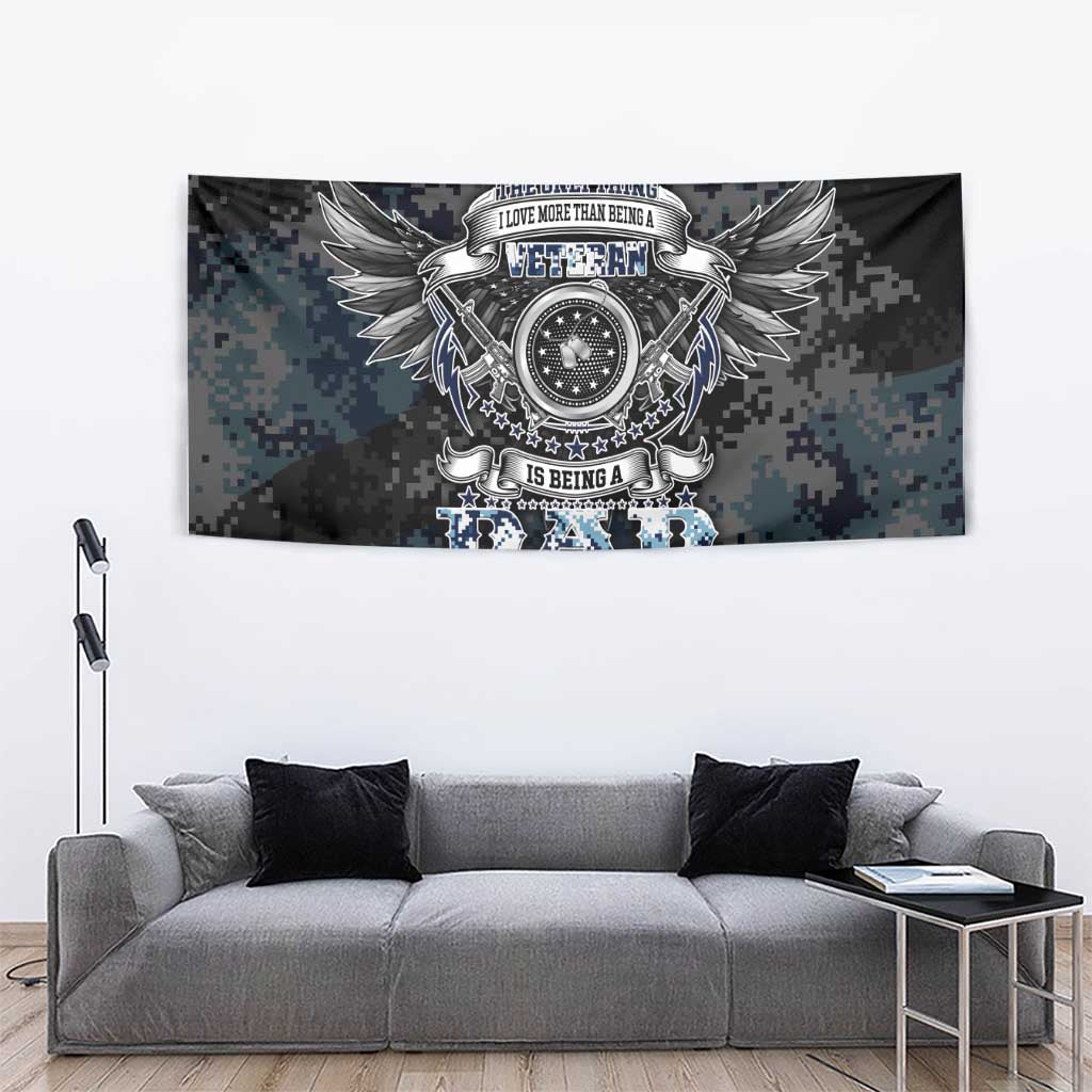 Veteran Hero Protector Husband Daddy Tapestry Veteran Fathers Day