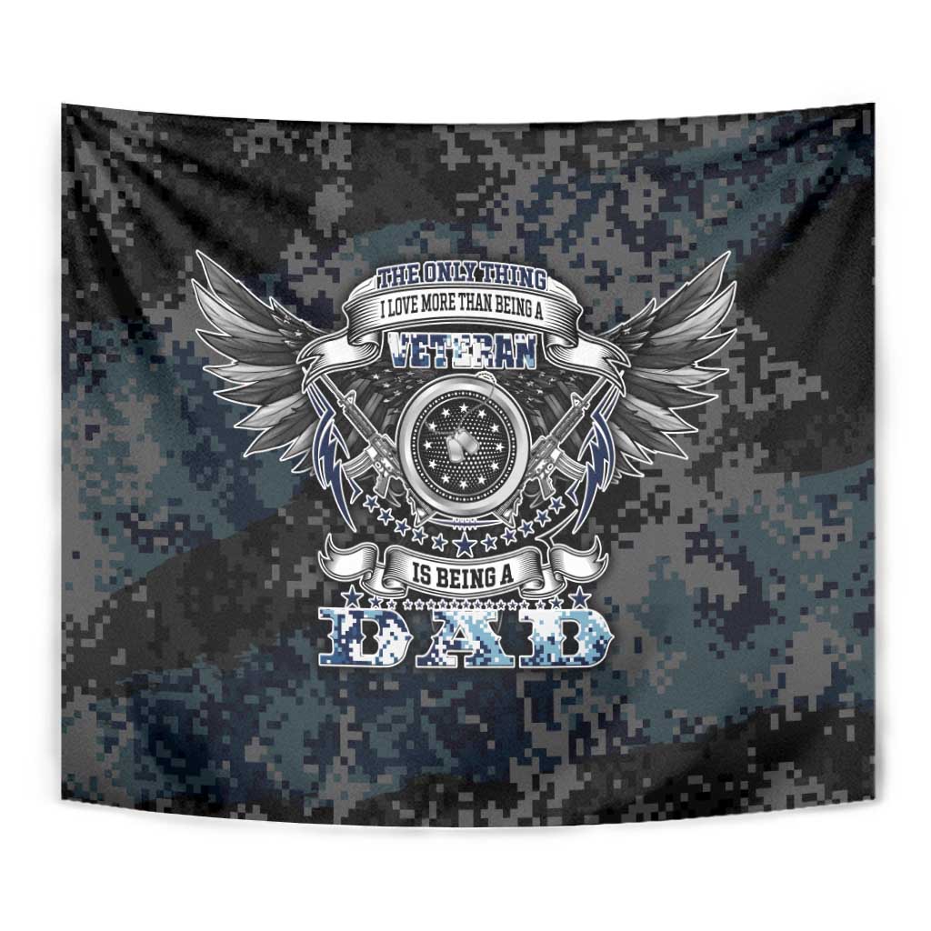 Veteran Hero Protector Husband Daddy Tapestry Veteran Fathers Day