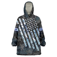 Veteran Hero Protector Husband Daddy Wearable Blanket Hoodie Veteran Fathers Day