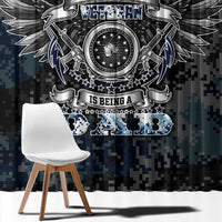 Veteran Hero Protector Husband Daddy Window Curtain Veteran Fathers Day