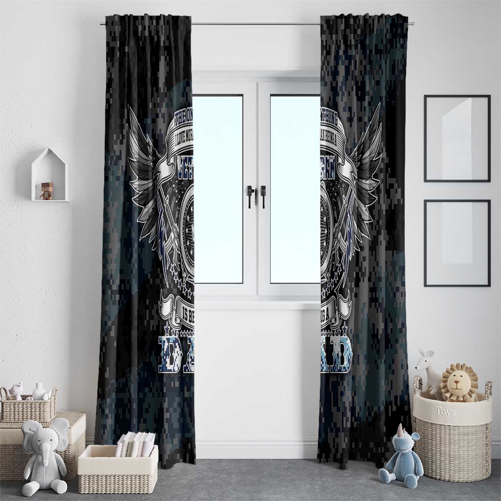 Veteran Hero Protector Husband Daddy Window Curtain Veteran Fathers Day
