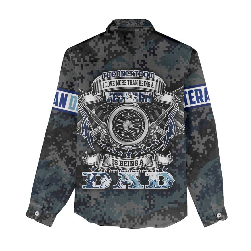 Veteran Hero Protector Husband Daddy Women Casual Shirt Veteran Fathers Day