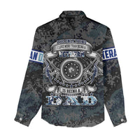 Veteran Hero Protector Husband Daddy Women Casual Shirt Veteran Fathers Day