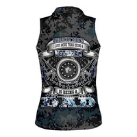 Veteran Hero Protector Husband Daddy Women Sleeveless Polo Shirt Veteran Fathers Day