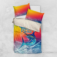 Fishing Dad Bedding Set Fast Sharp and Strong Like a Sailfish