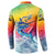 Fishing Dad Button Sweatshirt Fast Sharp and Strong Like a Sailfish