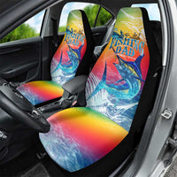 Fishing Dad Car Seat Cover Fast Sharp and Strong Like a Sailfish
