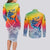 Fishing Dad Couples Matching Long Sleeve Bodycon Dress and Long Sleeve Button Shirt Fast Sharp and Strong Like a Sailfish