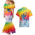 Fishing Dad Couples Matching Mermaid Dress and Hawaiian Shirt Fast Sharp and Strong Like a Sailfish