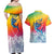 Fishing Dad Couples Matching Off Shoulder Maxi Dress and Hawaiian Shirt Fast Sharp and Strong Like a Sailfish