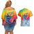 Fishing Dad Couples Matching Off Shoulder Short Dress and Hawaiian Shirt Fast Sharp and Strong Like a Sailfish