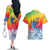 Fishing Dad Couples Matching Off The Shoulder Long Sleeve Dress and Hawaiian Shirt Fast Sharp and Strong Like a Sailfish