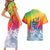 Fishing Dad Couples Matching Short Sleeve Bodycon Dress and Hawaiian Shirt Fast Sharp and Strong Like a Sailfish
