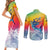 Fishing Dad Couples Matching Short Sleeve Bodycon Dress and Long Sleeve Button Shirt Fast Sharp and Strong Like a Sailfish