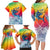Fishing Dad Family Matching Long Sleeve Bodycon Dress and Hawaiian Shirt Fast Sharp and Strong Like a Sailfish