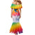 Fishing Dad Family Matching Mermaid Dress and Hawaiian Shirt Fast Sharp and Strong Like a Sailfish