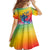 Fishing Dad Family Matching Off The Shoulder Long Sleeve Dress and Hawaiian Shirt Fast Sharp and Strong Like a Sailfish