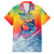 Fishing Dad Family Matching Off The Shoulder Long Sleeve Dress and Hawaiian Shirt Fast Sharp and Strong Like a Sailfish