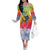 Fishing Dad Family Matching Off The Shoulder Long Sleeve Dress and Hawaiian Shirt Fast Sharp and Strong Like a Sailfish