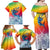 Fishing Dad Family Matching Off Shoulder Maxi Dress and Hawaiian Shirt Fast Sharp and Strong Like a Sailfish