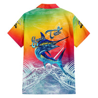 Fishing Dad Family Matching Off Shoulder Maxi Dress and Hawaiian Shirt Fast Sharp and Strong Like a Sailfish