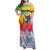 Fishing Dad Family Matching Off Shoulder Maxi Dress and Hawaiian Shirt Fast Sharp and Strong Like a Sailfish