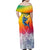 Fishing Dad Family Matching Off Shoulder Maxi Dress and Hawaiian Shirt Fast Sharp and Strong Like a Sailfish