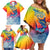 Fishing Dad Family Matching Off Shoulder Short Dress and Hawaiian Shirt Fast Sharp and Strong Like a Sailfish