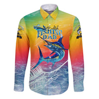 Fishing Dad Family Matching Off Shoulder Short Dress and Hawaiian Shirt Fast Sharp and Strong Like a Sailfish