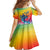 Fishing Dad Family Matching Short Sleeve Bodycon Dress and Hawaiian Shirt Fast Sharp and Strong Like a Sailfish