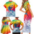 Fishing Dad Family Matching Short Sleeve Bodycon Dress and Hawaiian Shirt Fast Sharp and Strong Like a Sailfish