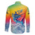 Fishing Dad Family Matching Short Sleeve Bodycon Dress and Hawaiian Shirt Fast Sharp and Strong Like a Sailfish