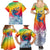 Fishing Dad Family Matching Summer Maxi Dress and Hawaiian Shirt Fast Sharp and Strong Like a Sailfish