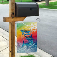 Fishing Dad Garden Flag Fast Sharp and Strong Like a Sailfish