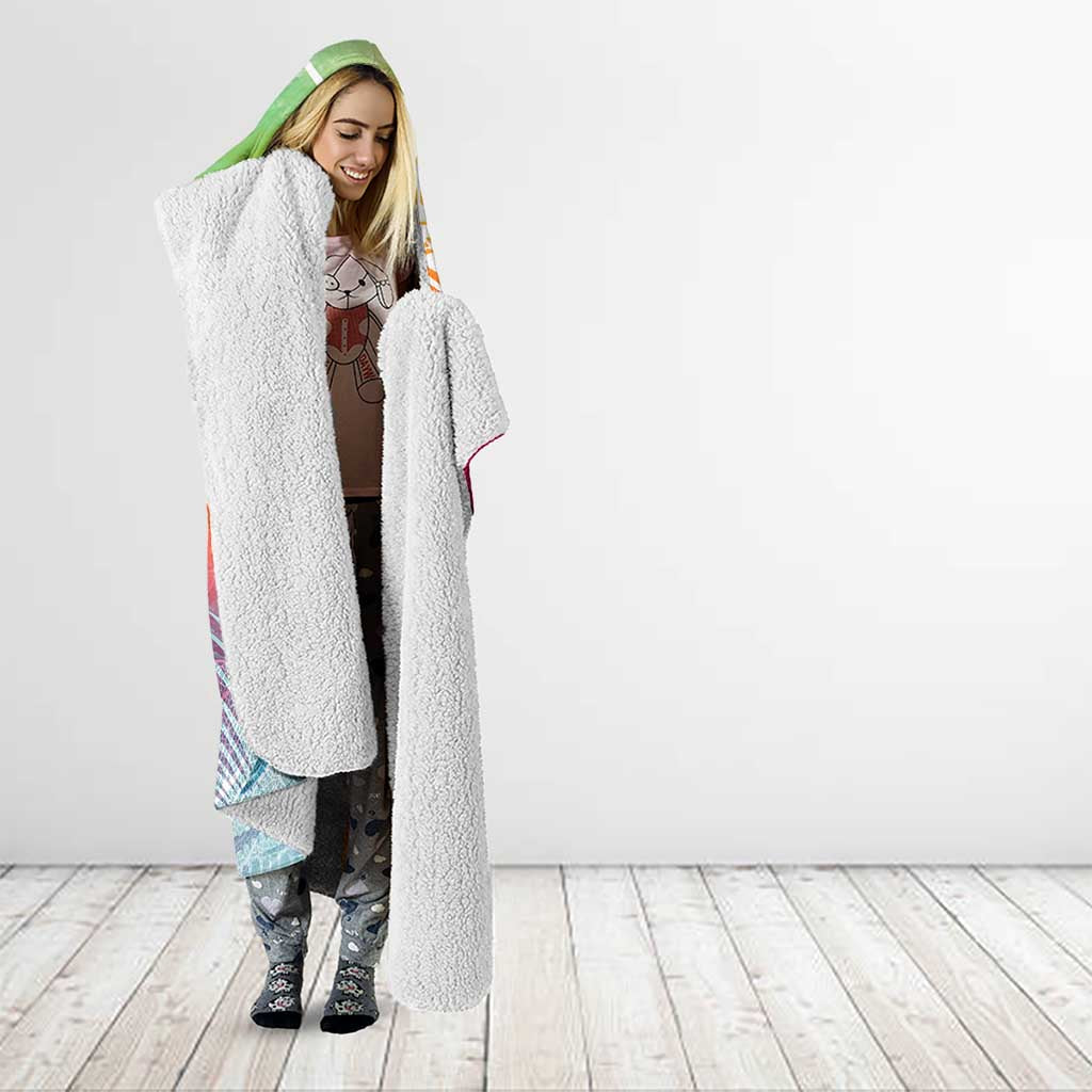 Fishing Dad Hooded Blanket Fast Sharp and Strong Like a Sailfish