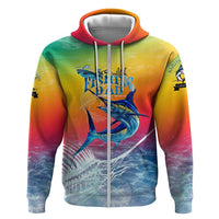 Fishing Dad Hoodie Fast Sharp and Strong Like a Sailfish