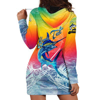 Fishing Dad Hoodie Dress Fast Sharp and Strong Like a Sailfish