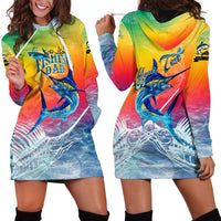 Fishing Dad Hoodie Dress Fast Sharp and Strong Like a Sailfish