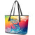 Fishing Dad Leather Tote Bag Fast Sharp and Strong Like a Sailfish