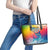 Fishing Dad Leather Tote Bag Fast Sharp and Strong Like a Sailfish