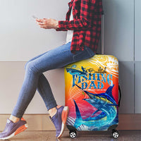 Fishing Dad Luggage Cover Fast Sharp and Strong Like a Sailfish