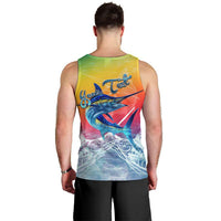 Fishing Dad Men Tank Top Fast Sharp and Strong Like a Sailfish