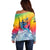 Fishing Dad Off Shoulder Sweater Fast Sharp and Strong Like a Sailfish