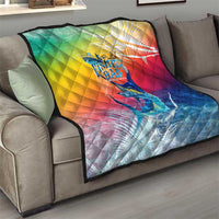 Fishing Dad Quilt Fast Sharp and Strong Like a Sailfish