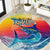 Fishing Dad Round Carpet Fast Sharp and Strong Like a Sailfish
