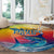 Fishing Dad Round Carpet Fast Sharp and Strong Like a Sailfish
