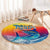 Fishing Dad Round Carpet Fast Sharp and Strong Like a Sailfish