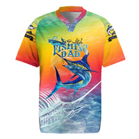 Fishing Dad Rugby Jersey Fast Sharp and Strong Like a Sailfish