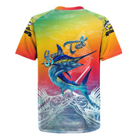 Fishing Dad Rugby Jersey Fast Sharp and Strong Like a Sailfish